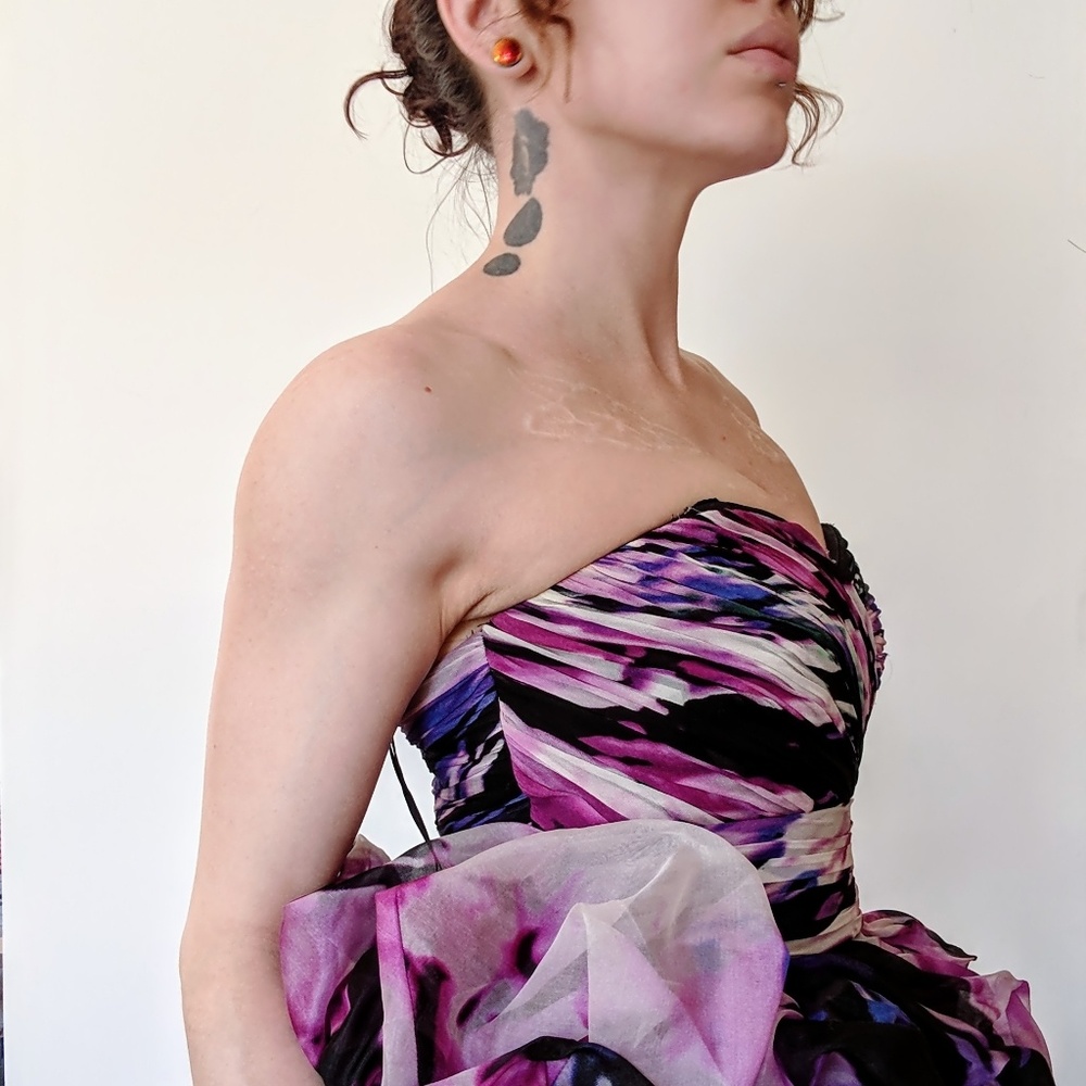 Marchesa Notte silk mini dress